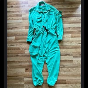 SOLD Natasha Zinko Aqua Green Cargo Jumpsuit